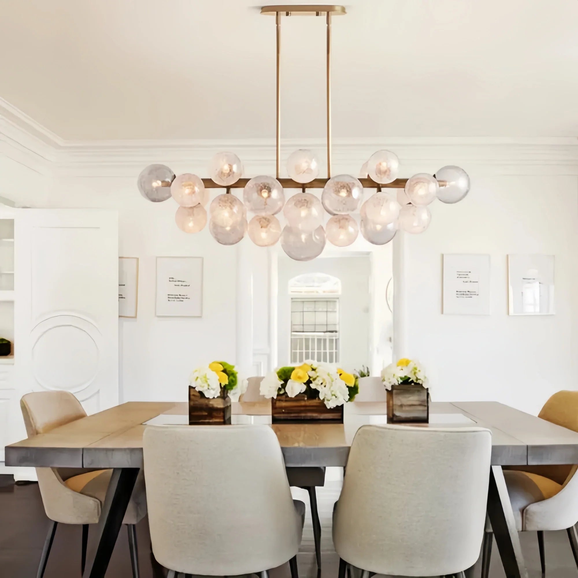 Denise Cridty Mandoza Linear Chandelier