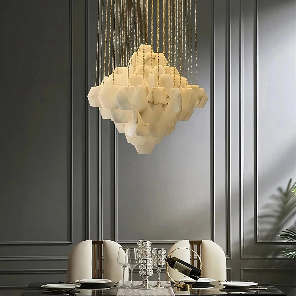 Noah Natural Alabaster Modern Chandelier