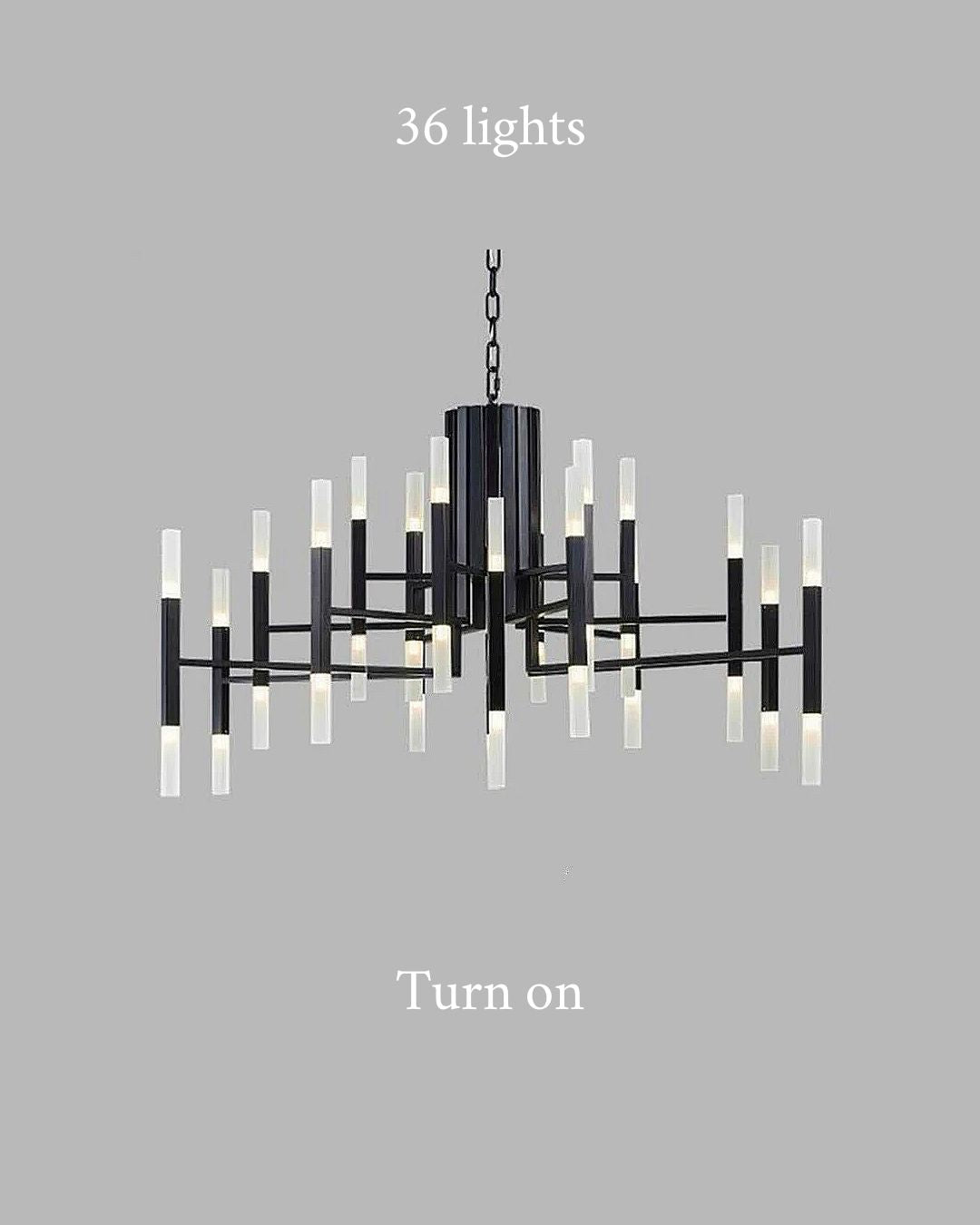 Deniselamp® Gold/Black Postmodern LED Chandelier For Living Room, Lobby, Restaurant