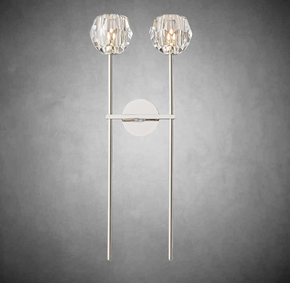Bolura De Cristal Glass Grand Double Sconce
