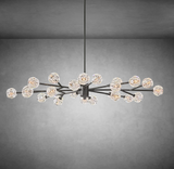 Bolura De Cristal Glass Oval Chandelier