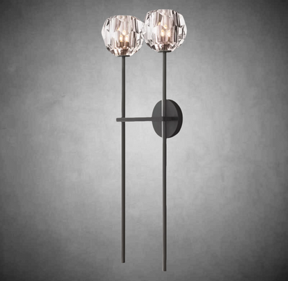 Bolura De Cristal Glass Grand Double Sconce