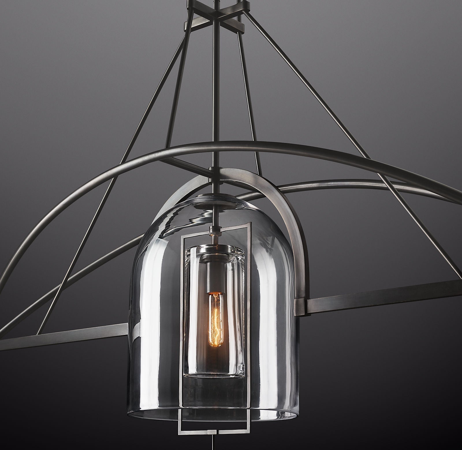 Fansiica Linear Chandelier 61" 3-Lights
