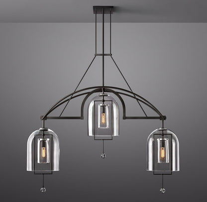 Fansiica Linear Chandelier 61" 3-Lights