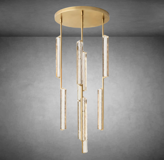 Aurivox Crystal Round Chandelier