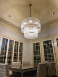 Sammi 2-Tier Round Glass Chandelier