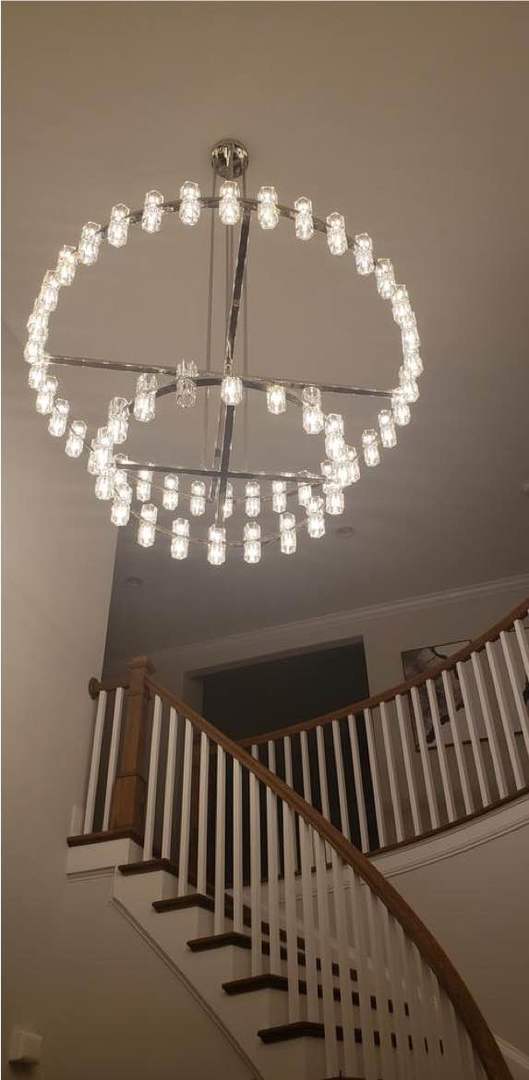 2-Tier Wine-Glass Round Chandelier 60",108-Lights