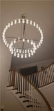 2-Tier Wine-Glass Round Chandelier 60",108-Lights