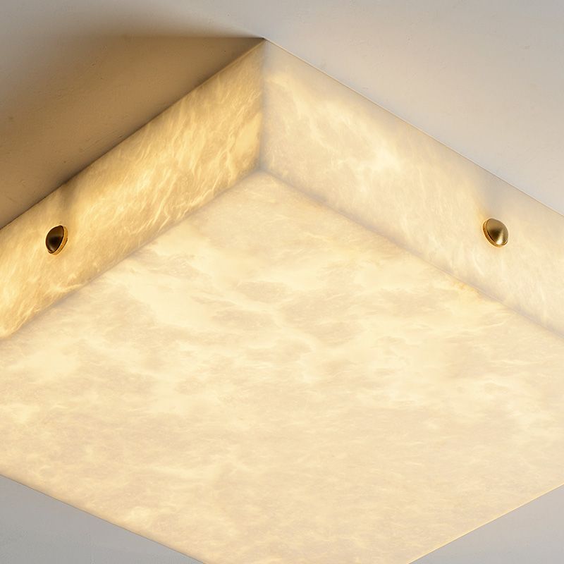 Alabaster Square Flushmount - thebelacan
