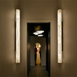 Garron Modern Alabaster Linear Wall Sconce Wall Light Fixtures J-CHANDELIER Brass 3'' W x 22'' H 