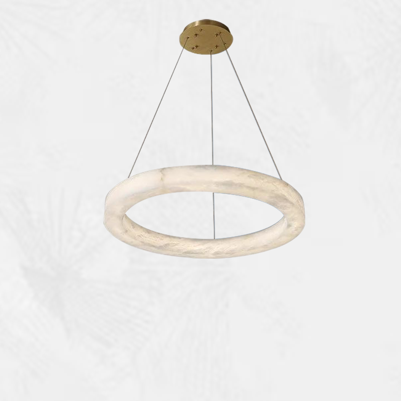 Culoud Real Alabaster Ring Chandelier