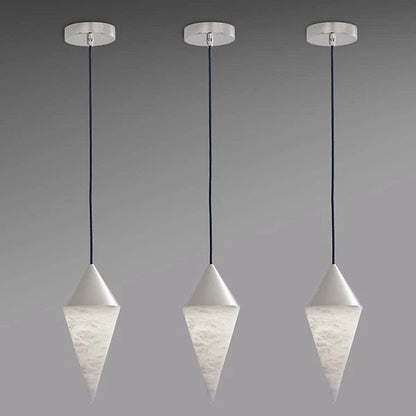 Hannah Alabaster Chandelier,  Simple Pendant Light