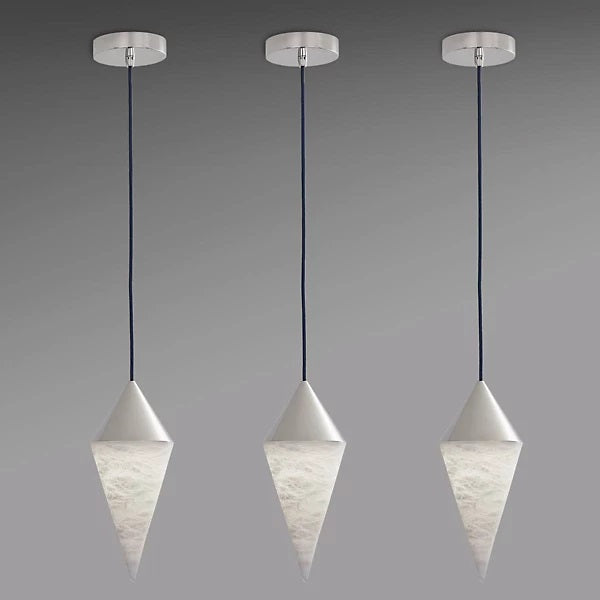 Hannah Alabaster Chandelier,  Simple Pendant Light