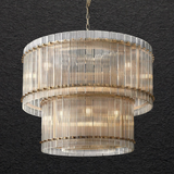 Sammi 2-Tier Round Glass Chandelier