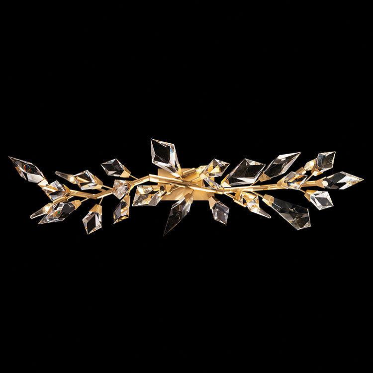 Gold Leafed48″W Bath Bar Vanity Light