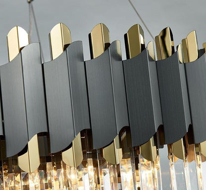 Glacia Rectangular Crystal Chandelier