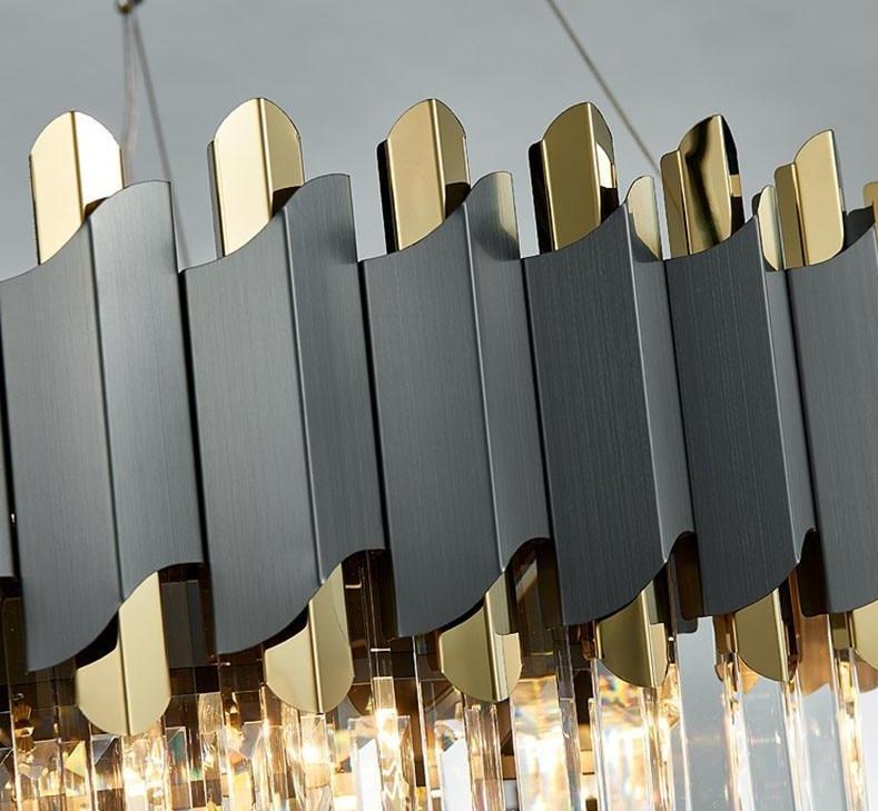 Glacia Rectangular Crystal Chandelier