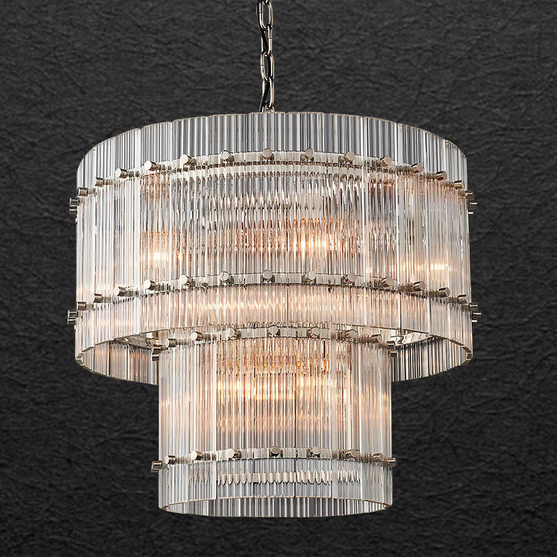 Sammi 2-Tier Round Glass Chandelier