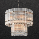 Sammi 2-Tier Round Glass Chandelier