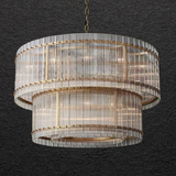Sammi 2-Tier Round Glass Chandelier