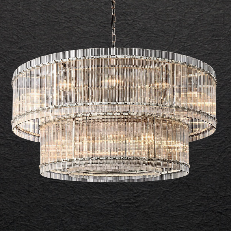 Sammi 2-Tier Round Glass Chandelier