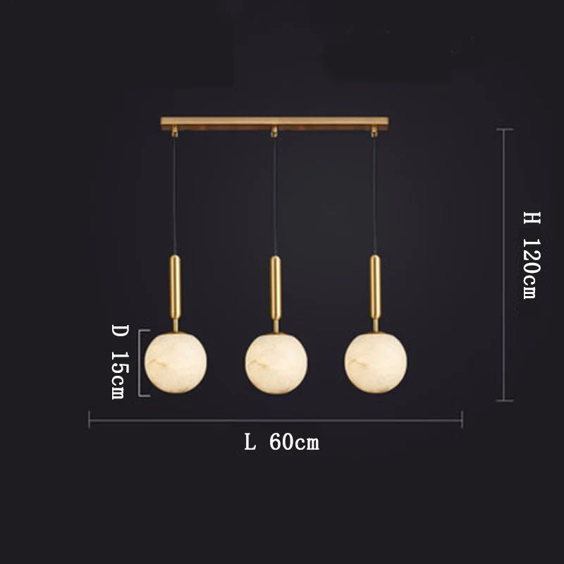Alabaster Global Rod/Cord Pendant - thebelacan