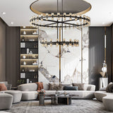 2-Tier Wine-Glass Round Chandelier 60",108-Lights