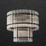 Sammi 2-Tier Round Glass Chandelier