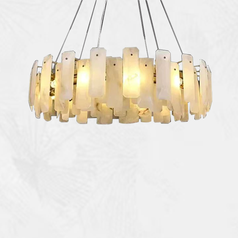 Culoud Alabaster Round Chandelier