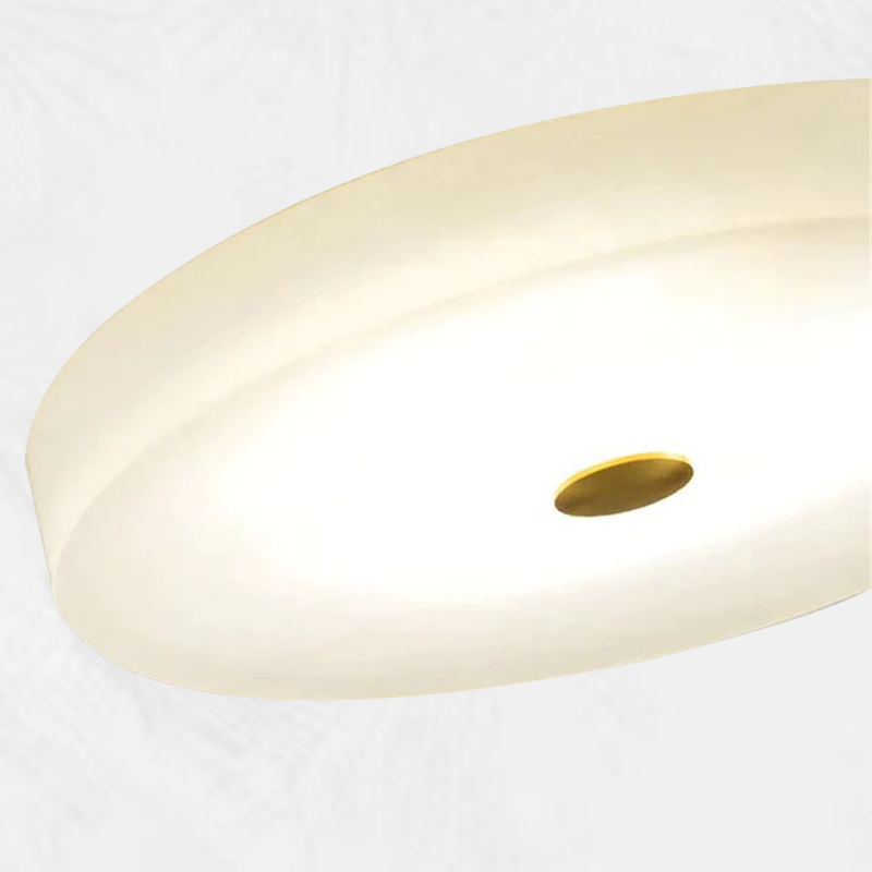 Culoud Modern Round Alabaster Flush Mounted chandelier