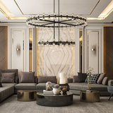 2-Tier Wine-Glass Round Chandelier 60",108-Lights