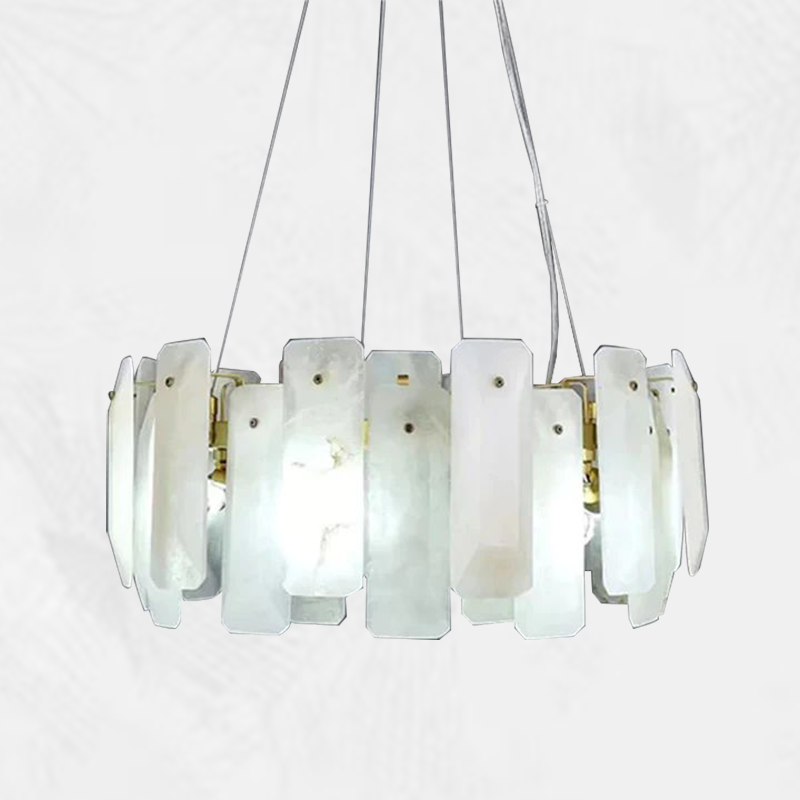 Culoud Alabaster Round Chandelier
