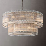 Sammi Modern 2-Tier Round Chandelier 60" For Living Room, Bedroom