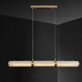Alabaster Pillar Linear Chandelier
