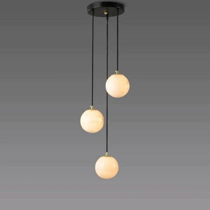 Alabaster Global Wavy Chandelier For Staircase