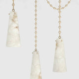 Alabaster Modern 3-light Marble Chandelier - thebelacan