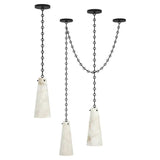 Alabaster Modern 3-light Marble Chandelier - thebelacan