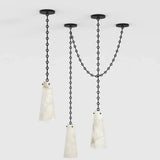 Alabaster Modern 3-light Marble Chandelier - thebelacan