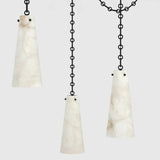 Alabaster Modern 3-light Marble Chandelier - thebelacan