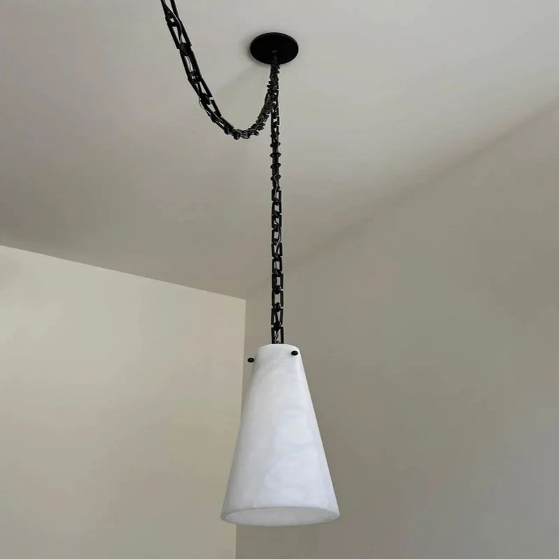 Alabaster Modern 3-light Marble Chandelier - thebelacan