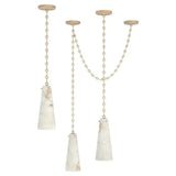 Alabaster Modern 3-light Marble Chandelier - thebelacan