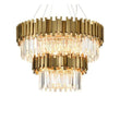 2-tire Clear Crystal Round Chandelier