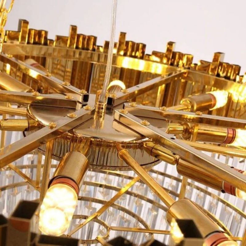 Glacia Flush Mount Chandelier for bedroom/living room
