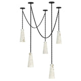 Alabaster Modern 5-light Marble Chandelier - thebelacan