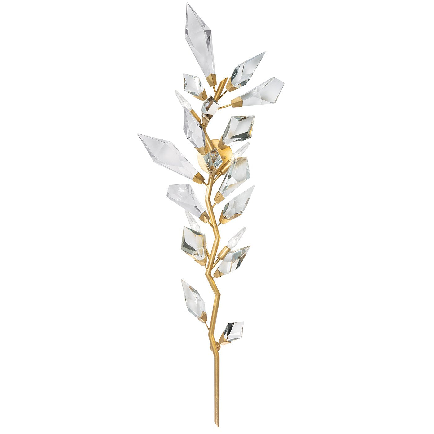58" Gold&Silver Crystal Wall Sconce