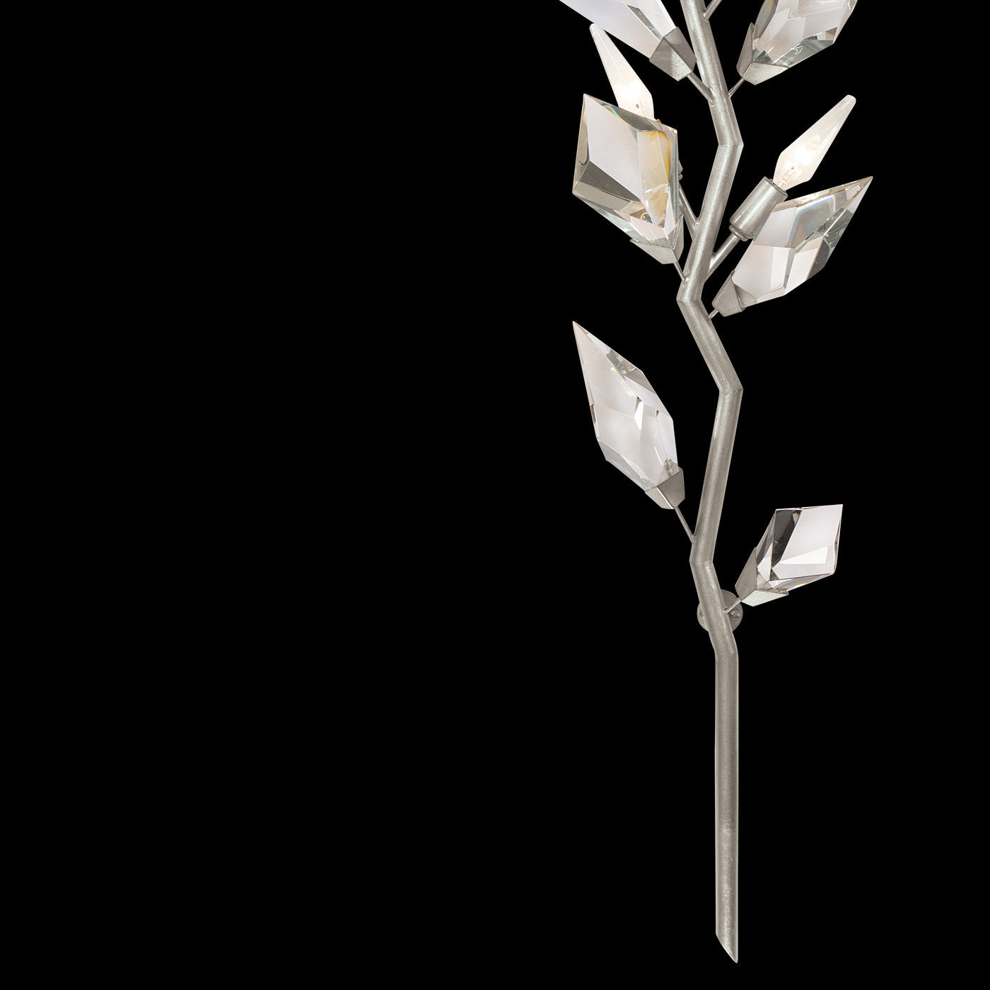 58" Gold&Silver Crystal Wall Sconce