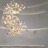 Ceramic Ginkgo Staircase  Long Branch Chandelier - thebelacan