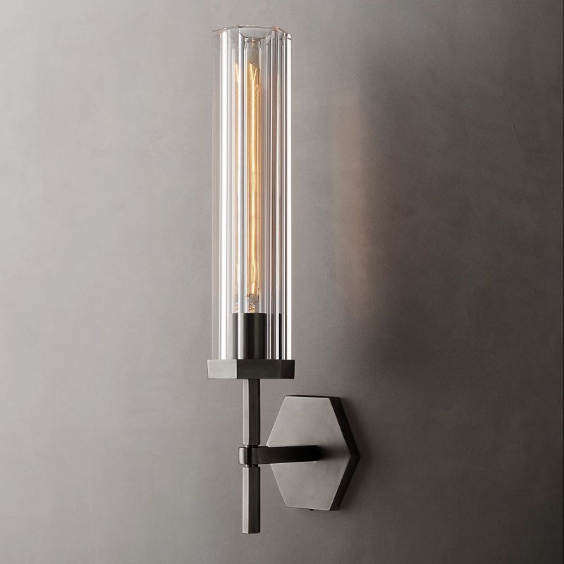 Lambert Hexagonal Grand Wall Sconce - thebelacan