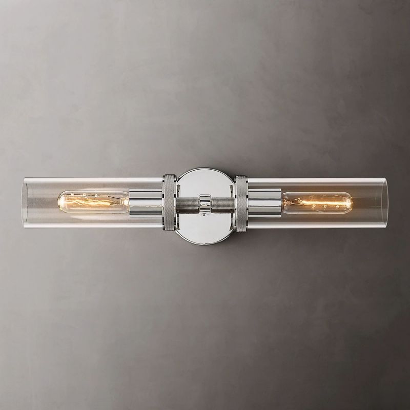 Lambert Round Linear Short Wall Sconce - thebelacan