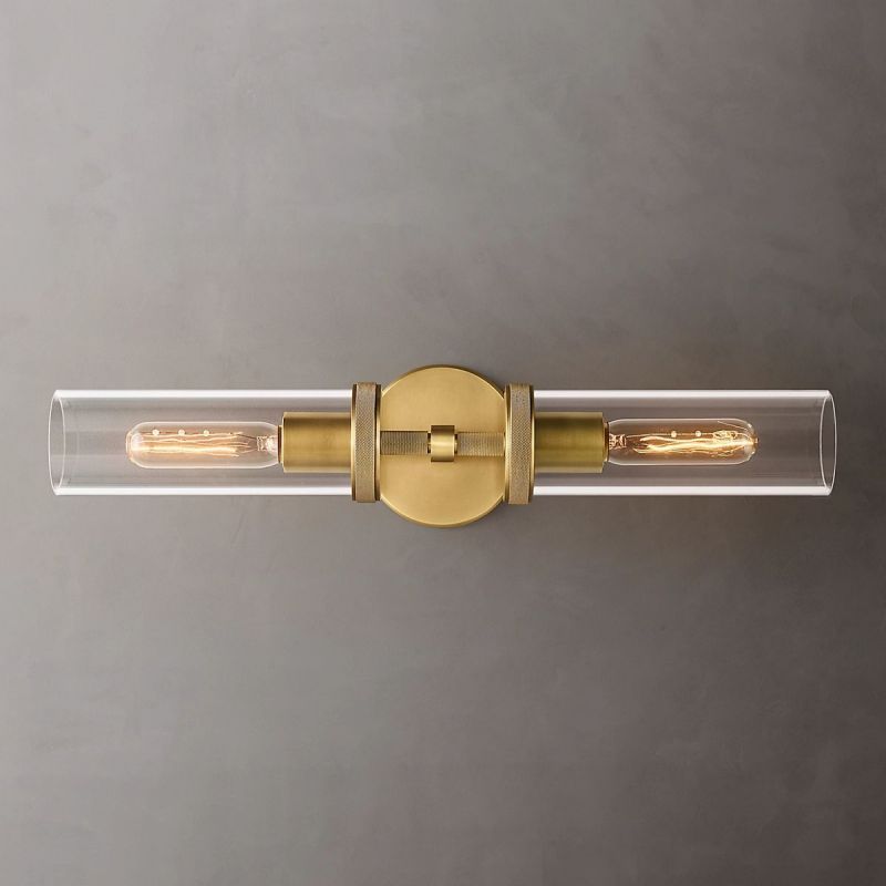Lambert Round Linear Short Wall Sconce - thebelacan